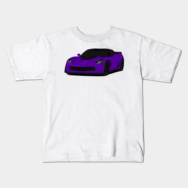 Z06 PURPLE Kids T-Shirt by VENZ0LIC